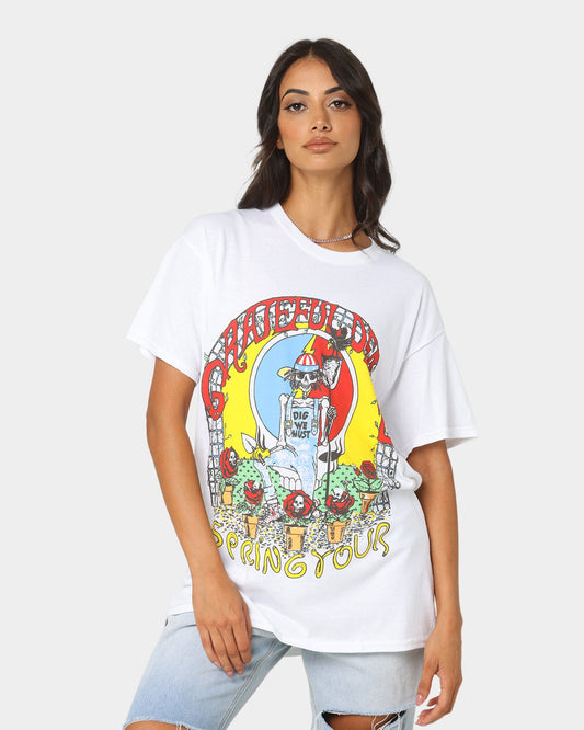 Grateful Dead Spring Tour 1990 T-Shirt White Style001