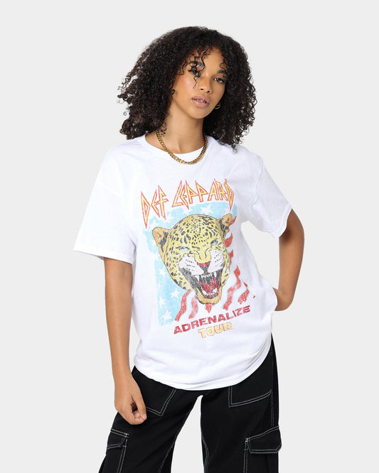 Def Leppard Adrenalize Tour T-Shirt White Style001