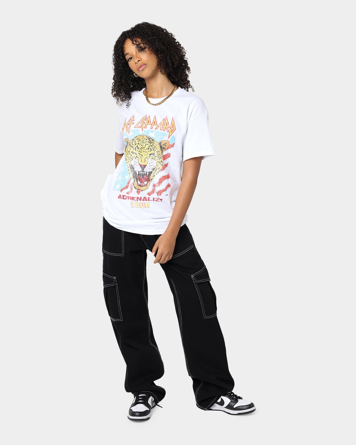 Def Leppard Adrenalize Tour T-Shirt White Style001