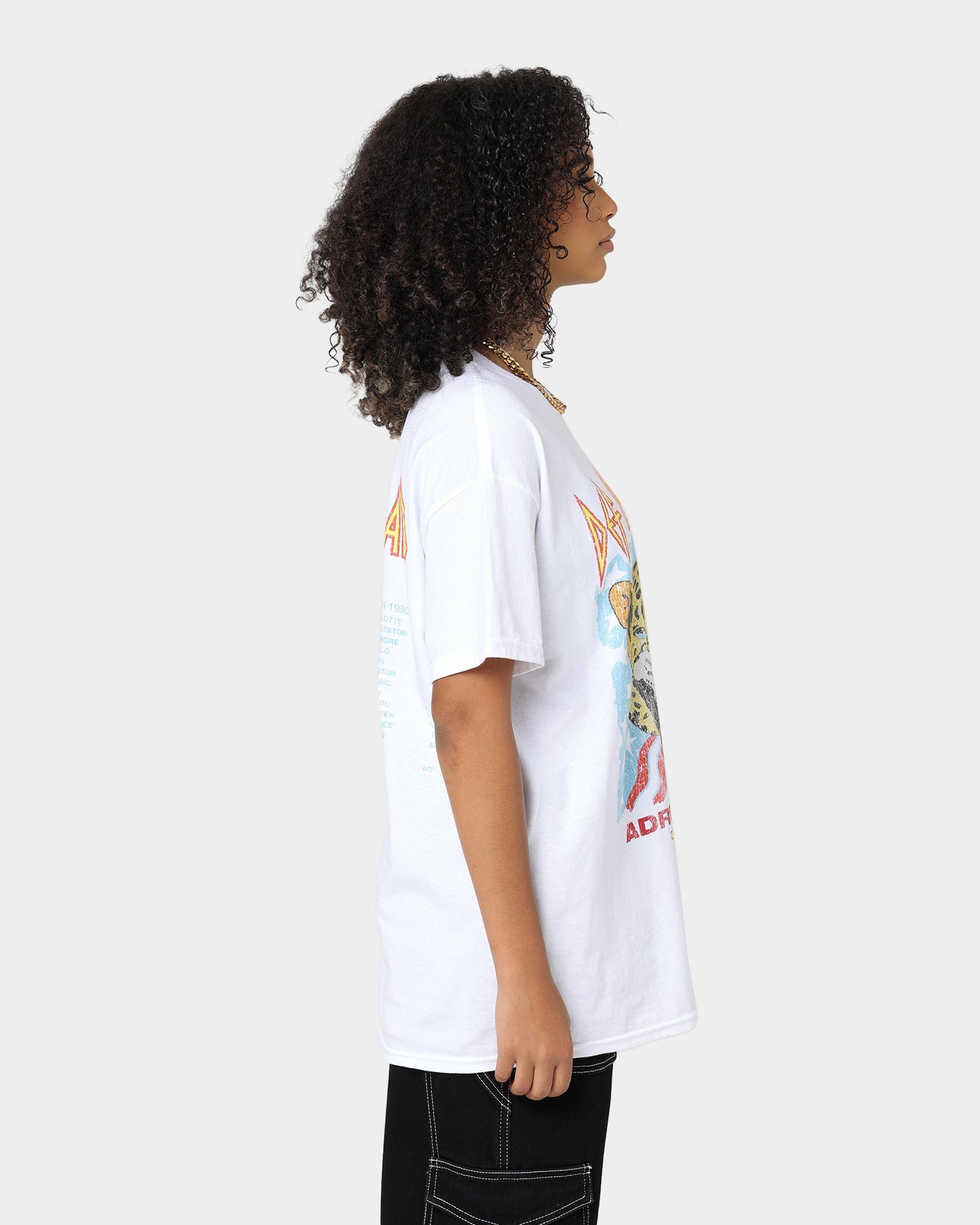 Def Leppard Adrenalize Tour T-Shirt White Style001