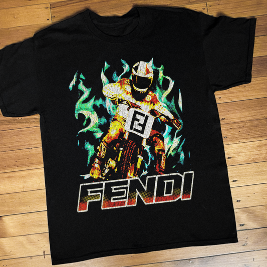 DESIGNER RACING VINTAGE BLACK T-SHIRT