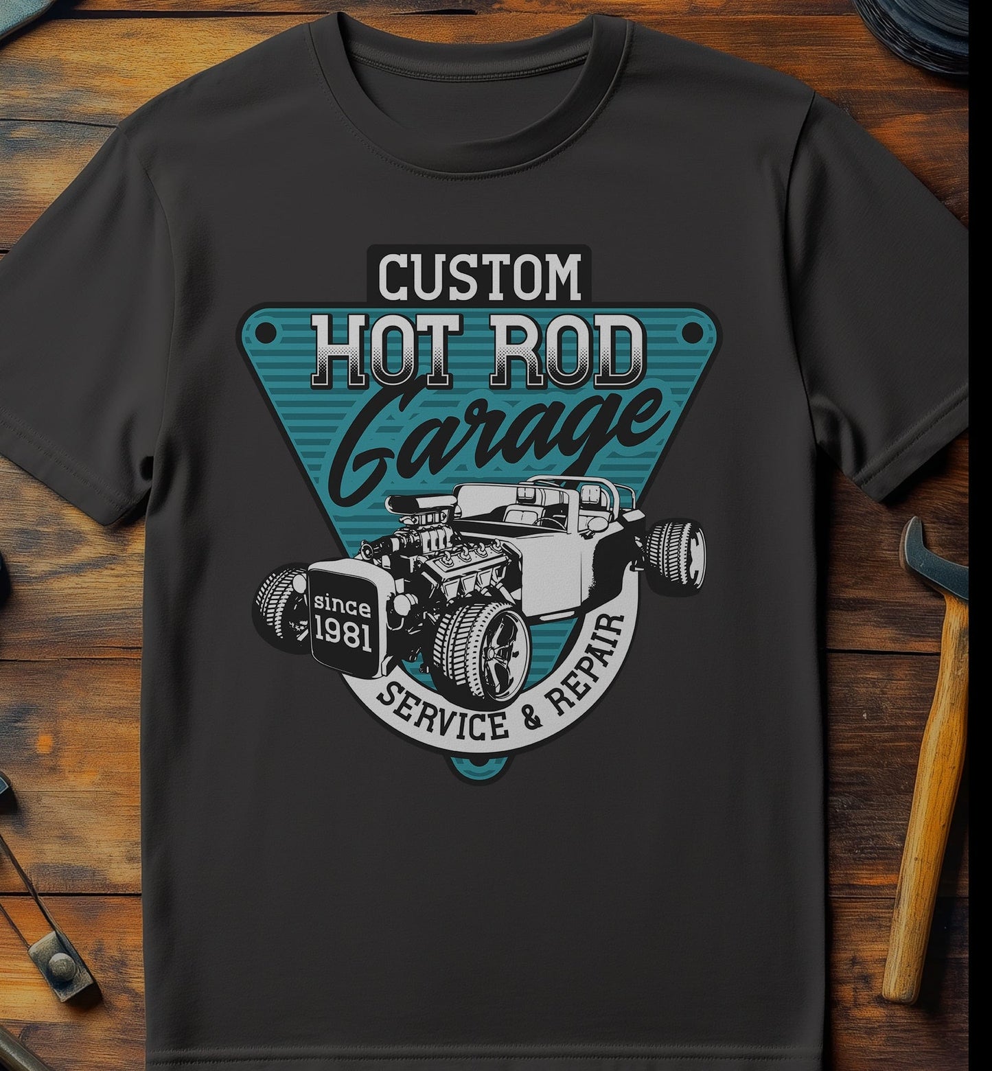Custom Hot Rod Garage T-Shirt