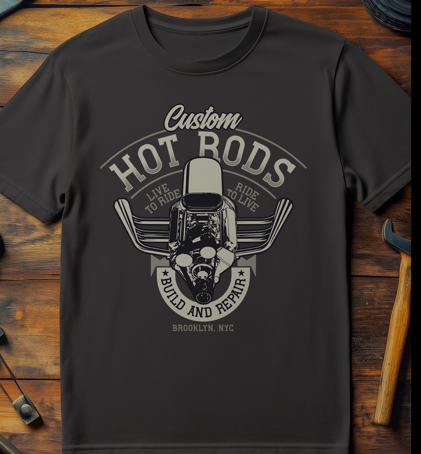 Custom Hot Rod Build & Repair T-Shirt