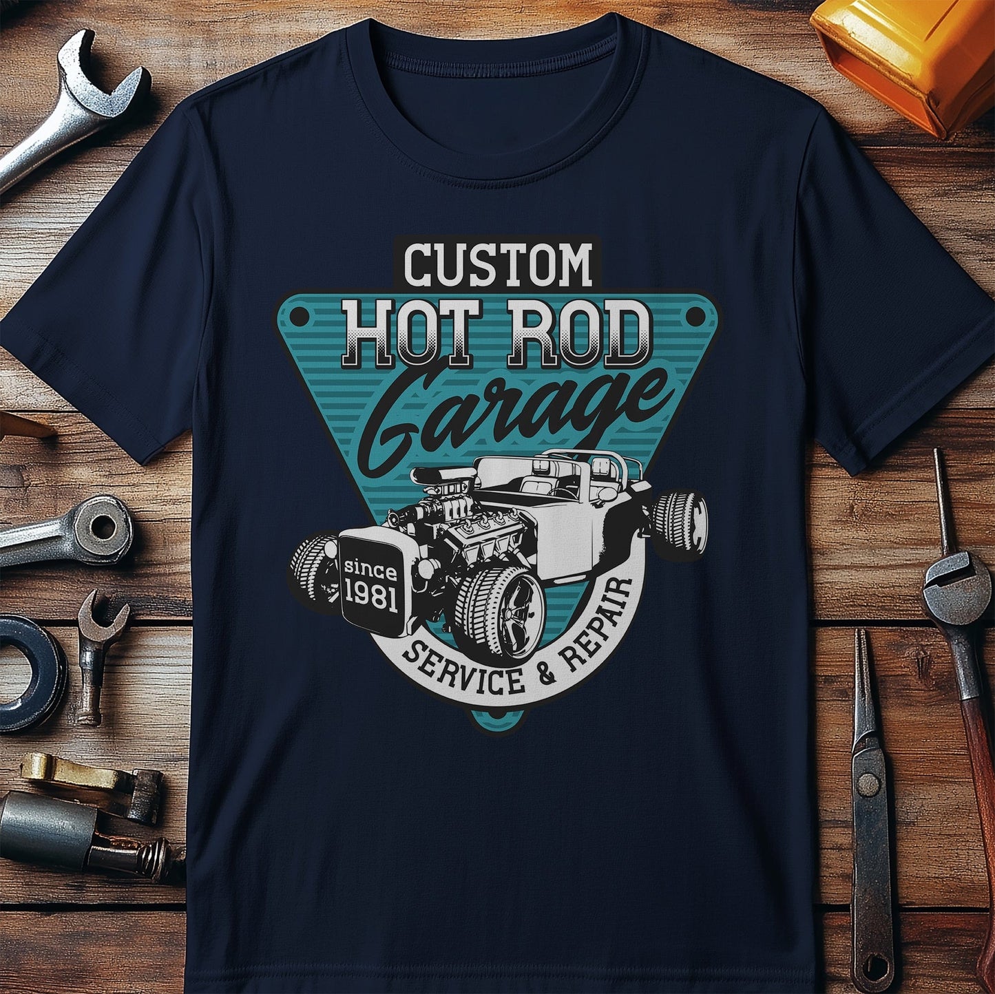 Custom Hot Rod Garage T-Shirt