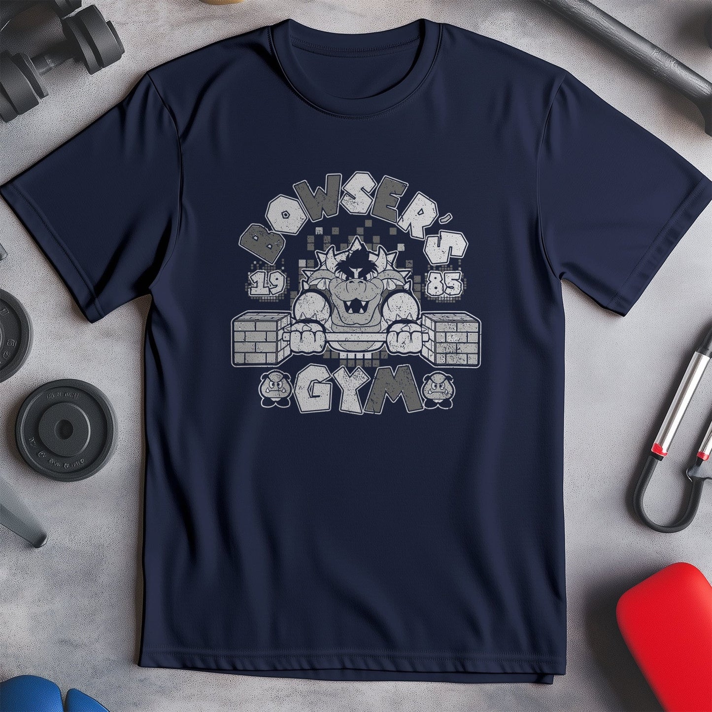 Bowser's Gym Funny T-Shirt - Level