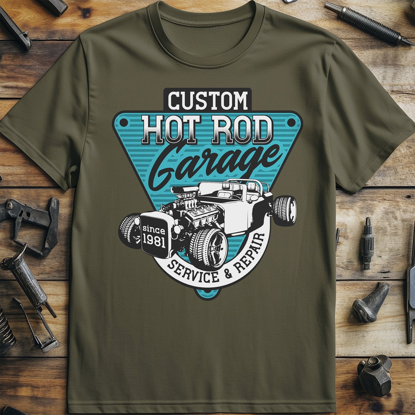 Custom Hot Rod Garage T-Shirt