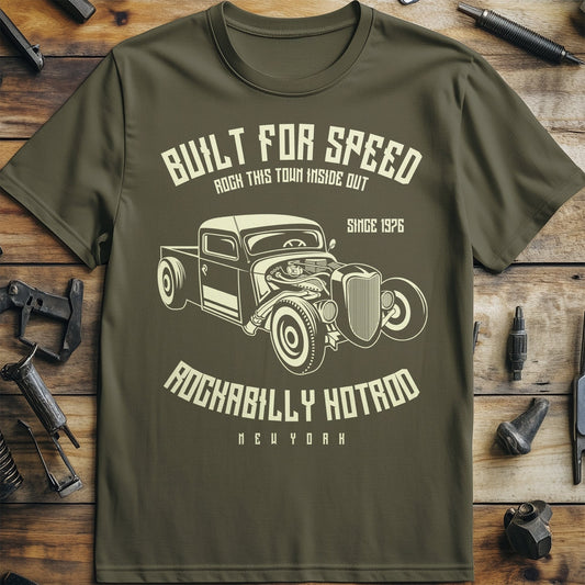 Built For Speed Rockabilly Hotrod T-Shirt