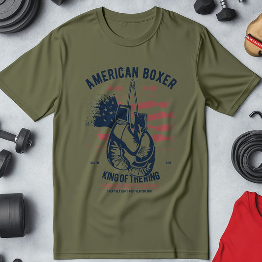 American Boxer T-Shirt - Knockout