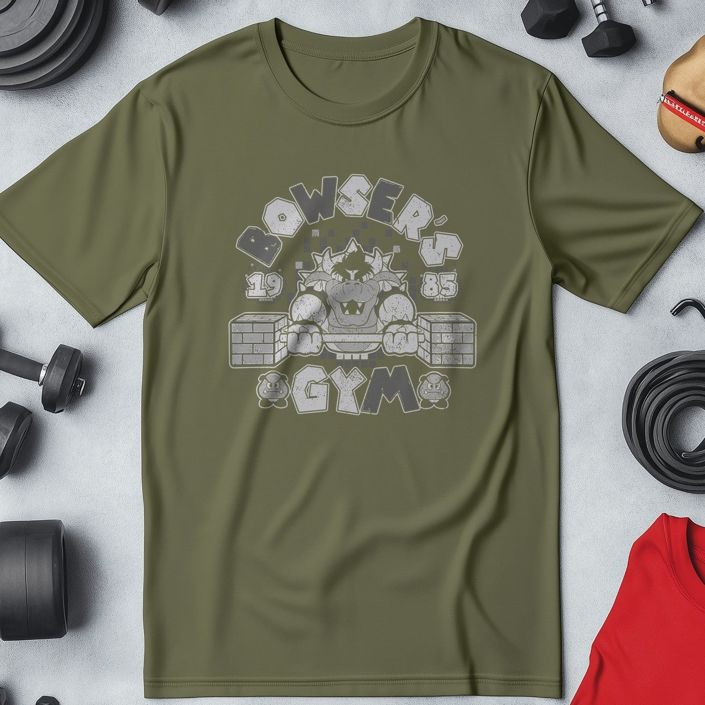 Bowser's Gym Funny T-Shirt - Level