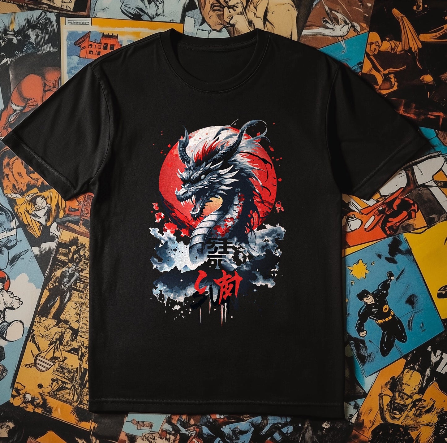 Sun Dragon Anime T-Shirt