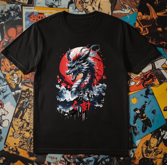 Sun Dragon Anime T-Shirt