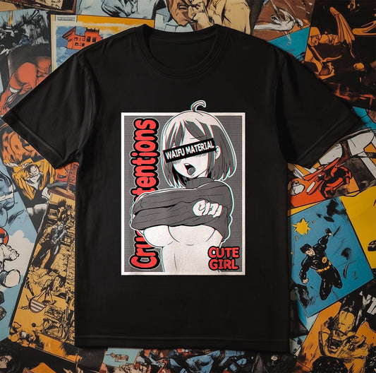 Ahegao Anime Girl T-Shirt Ecchi