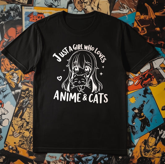 Anime & Cats T-Shirt - Purrfectly