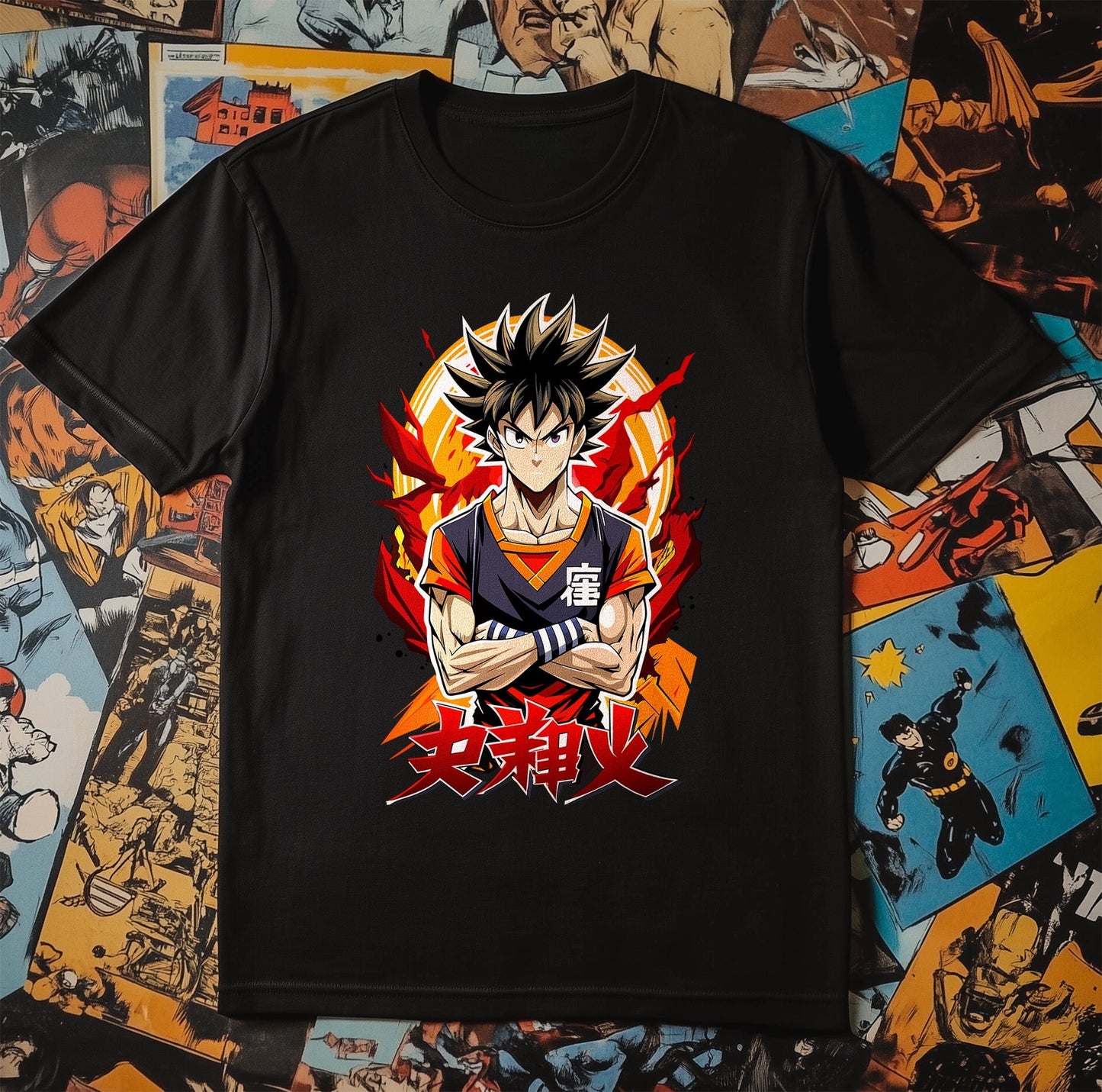 Anime Cartoon Warrior T-shirt