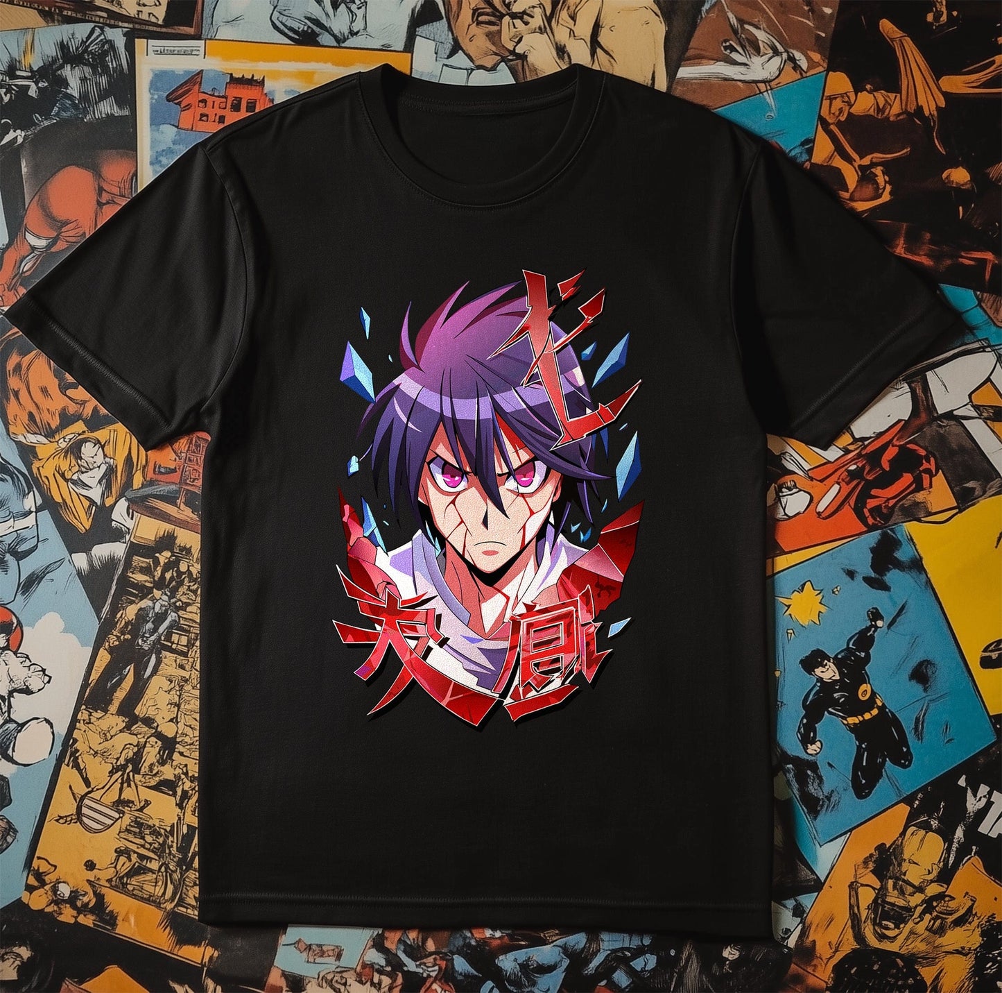 Anime Scar Man T-shirt