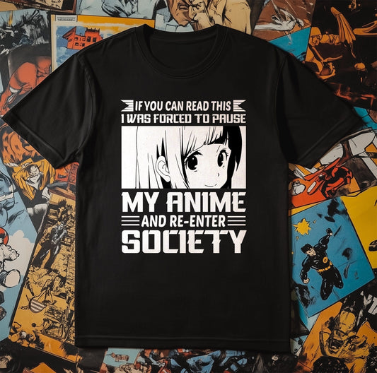 Re-Enter Society Anime T-Shirt ‚Äì