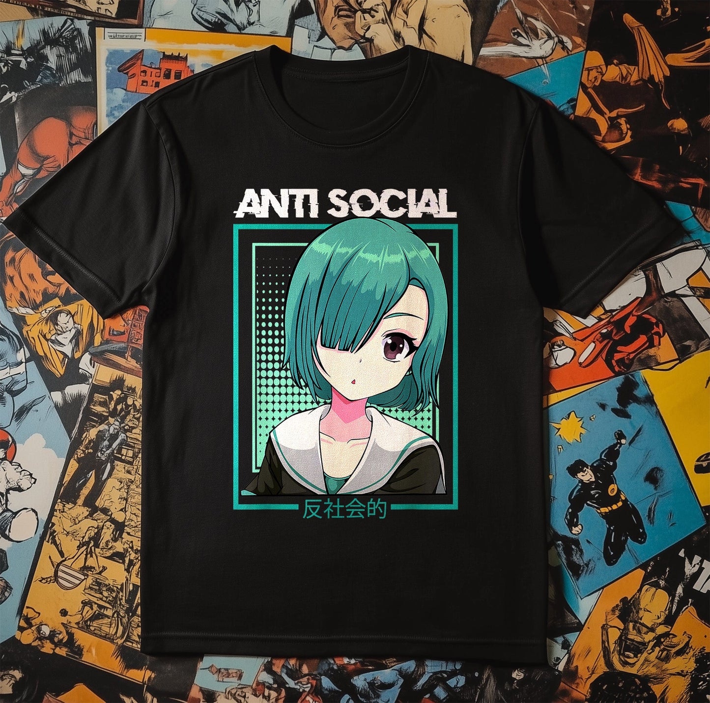 Anti-Social Anime Girl Kawaii T-Shirt