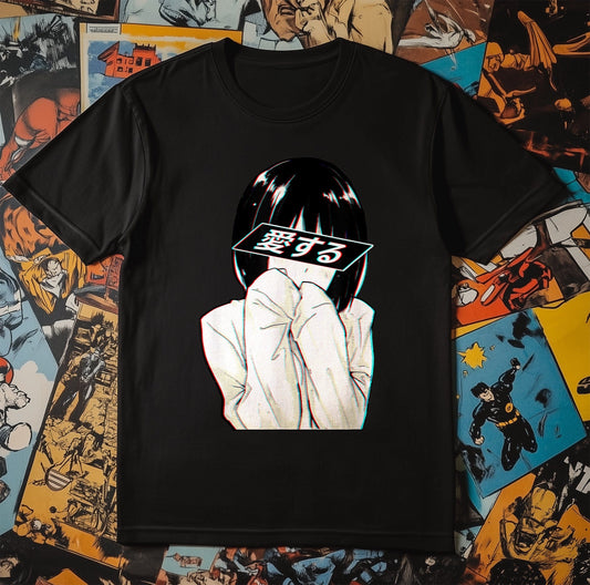 Sad Anime Girl Shirt - Trashy Waifu