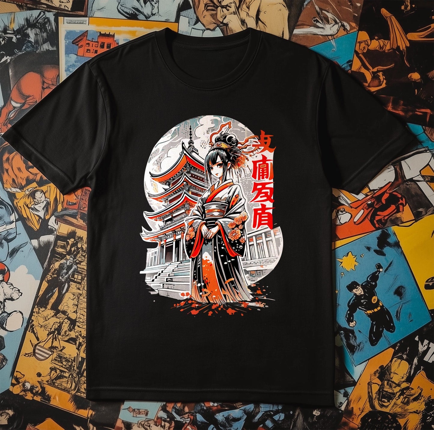 Geshir Anime Samurai T-shirt