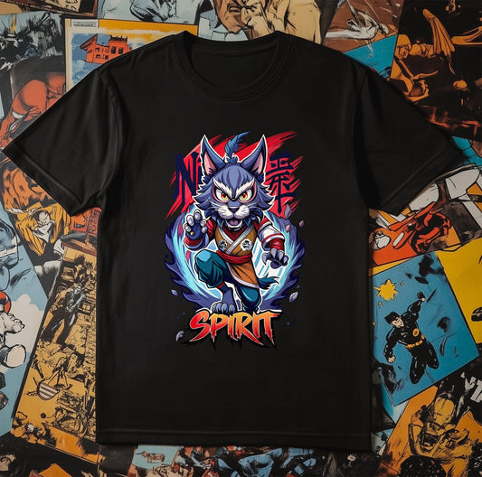 Spirit Cat Anime T-Shirt