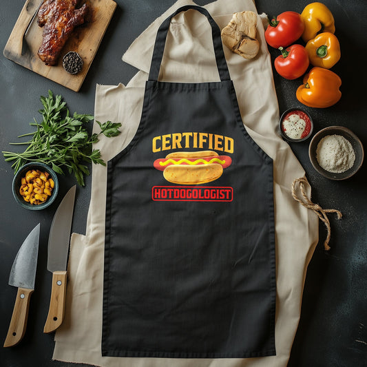 Certified Hotdogologist T-Shirt - Relish the Fun! 100% Cotton, Funny Unisex Design for True Frankfurter Fans. Mustard not included!