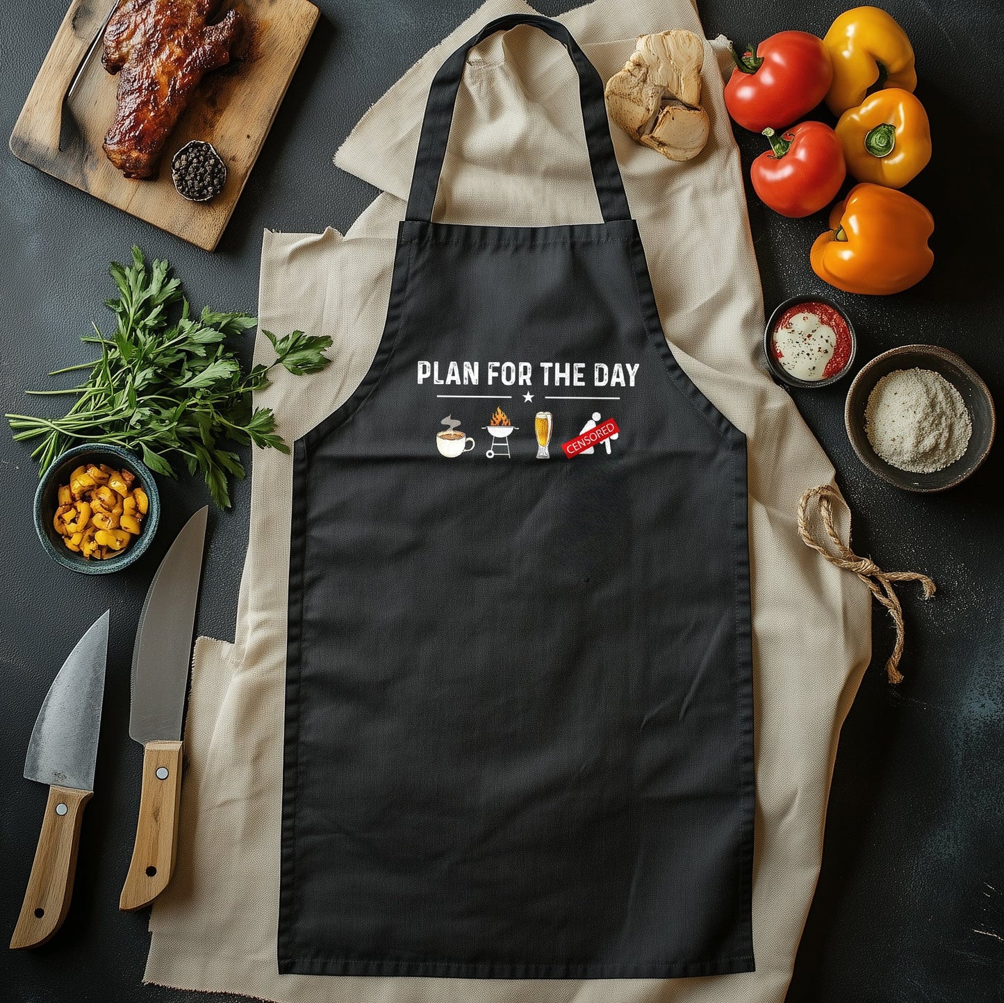 BBQ T-Shirt (9) - Grill Master Approved! Funny Utensil Design, 100% Cotton Unisex Tee for Epic Cookouts & Sizzling Humor!