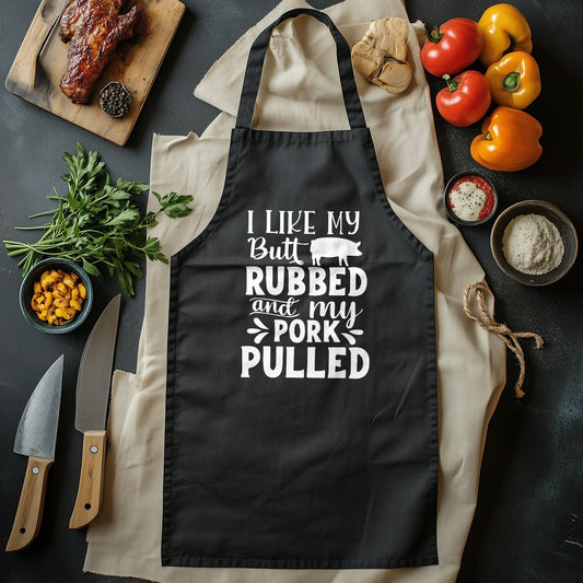 "I Like My Butt Rubbed" T-Shirt - Hilarious BBQ Humor! 100% Cotton, Unisex Design, Perfect for Meat Lovers and Rib Ticklers!