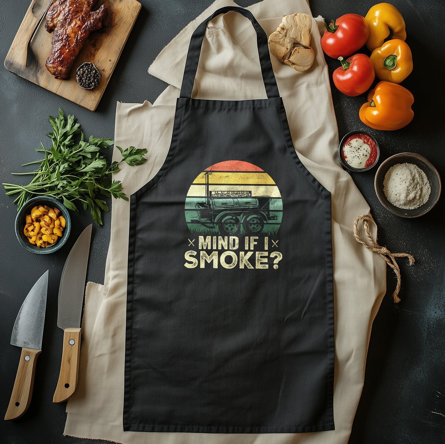 BBQ T-Shirt (18) - Mind is Smoke? Funny Grill Master Tee, 100% Cotton, Unisex Design for BBQ Lovers Who Think Outside the Grill!