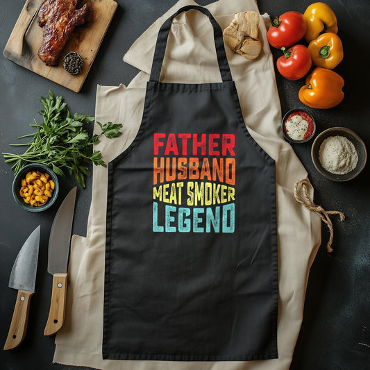 Father Husband Meat Smoker Legend T-Shirt - Unleash the BBQ Hero! Funny and Smokin' Design, Perfect Gift for Grill Masters!