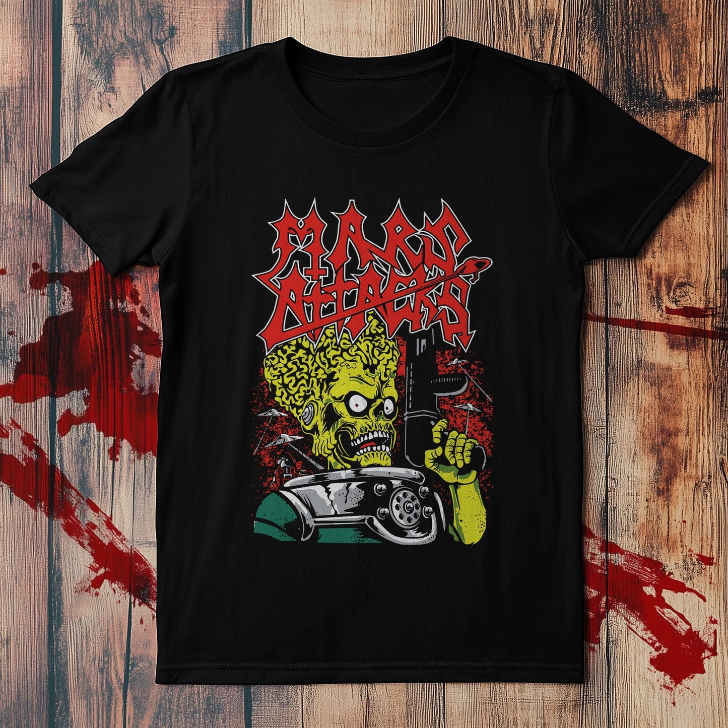 Mars-Attack Zombie Gun T-Shirt