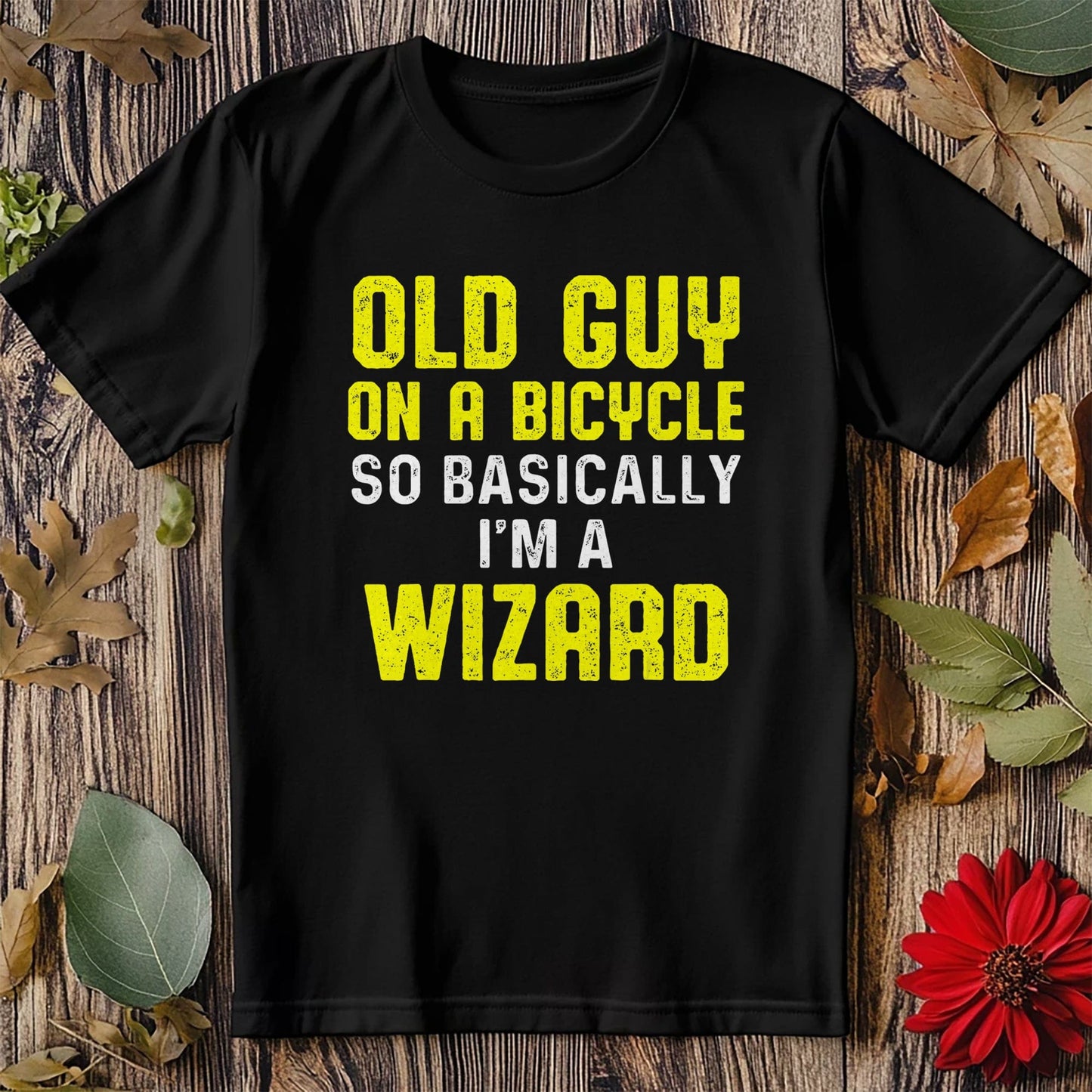 Cycling Wizardry T-shirt Funny Old