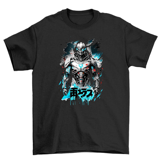 Cyborg Anime Skeleton T-shirt