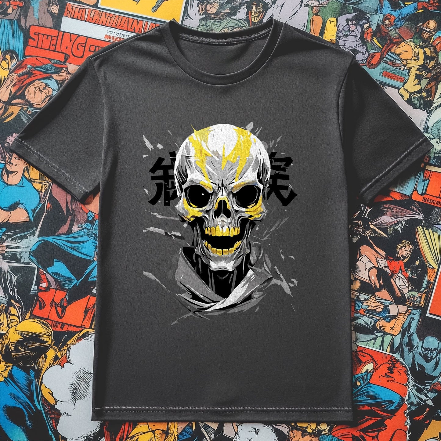Scary Anime Skull T-Shirt