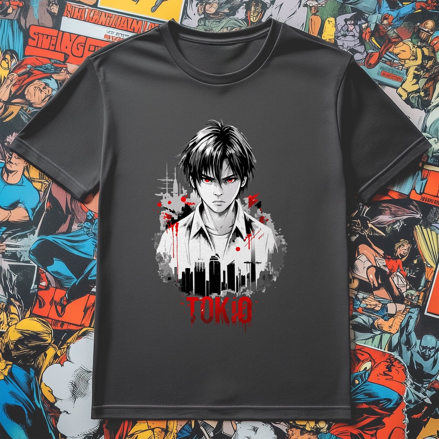 Tokio Anime Man t-shirt Bloody