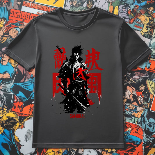 Samurai Warrior Anime T-Shirt