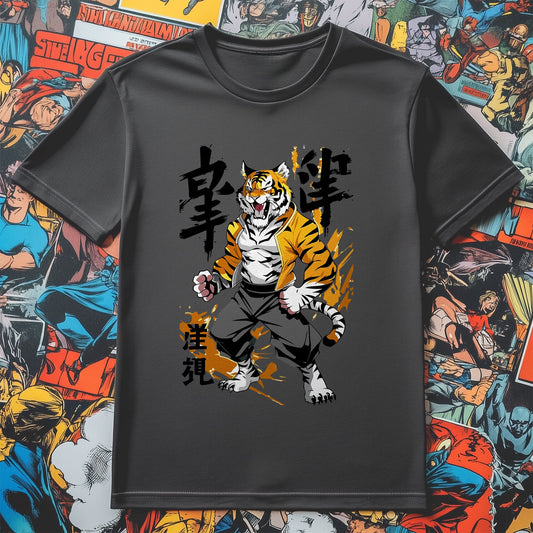 Strong Tiger Anime T-shirt