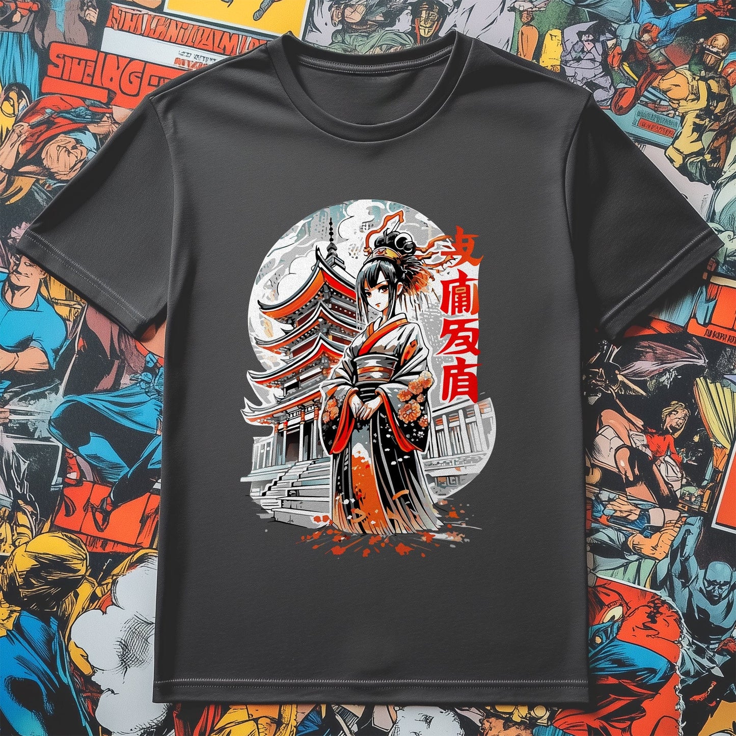 Geshir Anime Samurai T-shirt