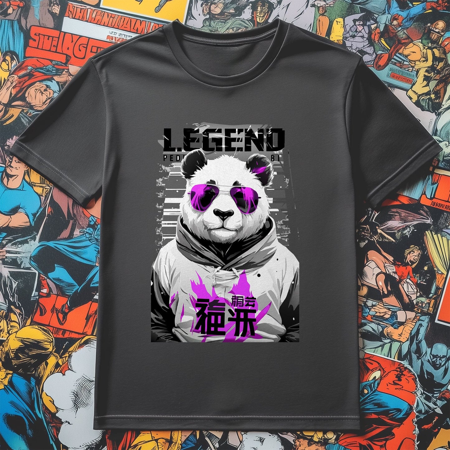Legend Panda Anime T-shirt