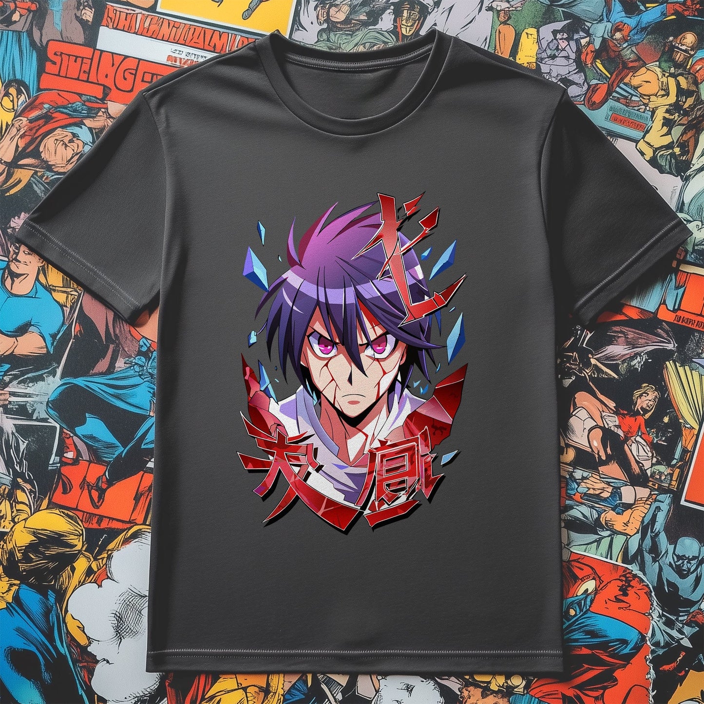 Anime Scar Man T-shirt