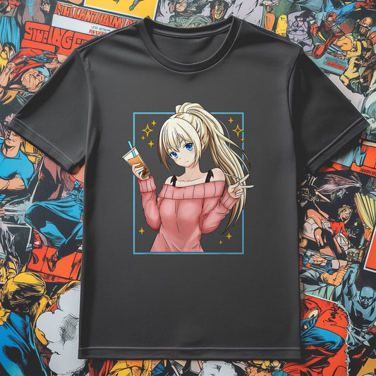 Bubble Tea Anime Girl Kawaii T-Shirt