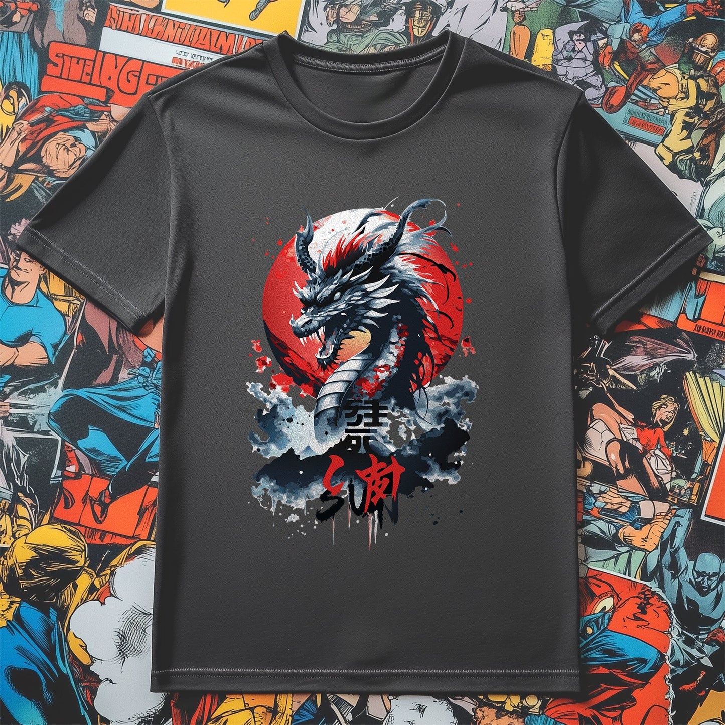 Sun Dragon Anime T-Shirt