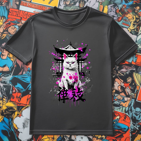 White Cat Anime t-shirt Purrfectly