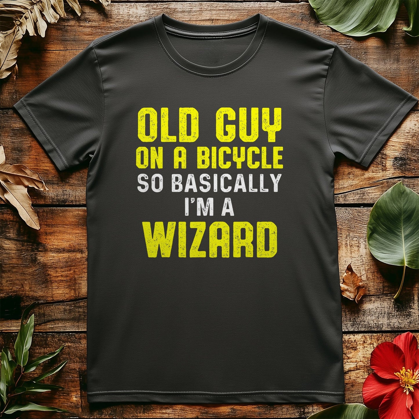 Cycling Wizardry T-shirt Funny Old