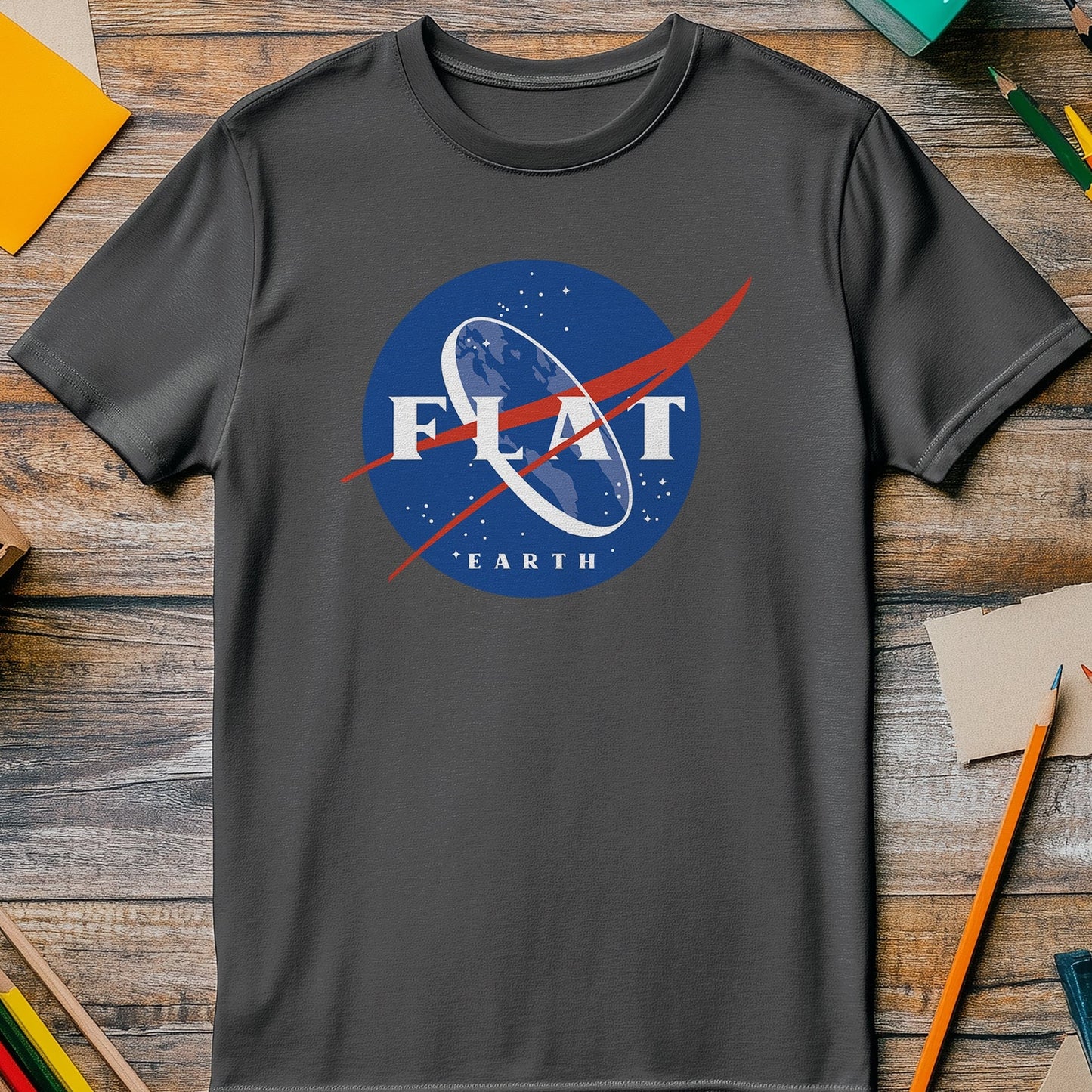 Flat Earth Society T-shirt - Funny &