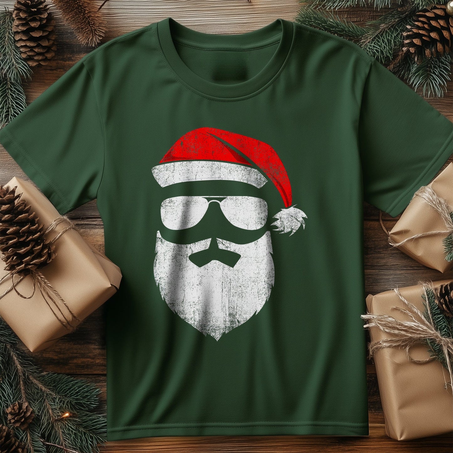 Funny Santa Claus Sunglasses T-Shirt