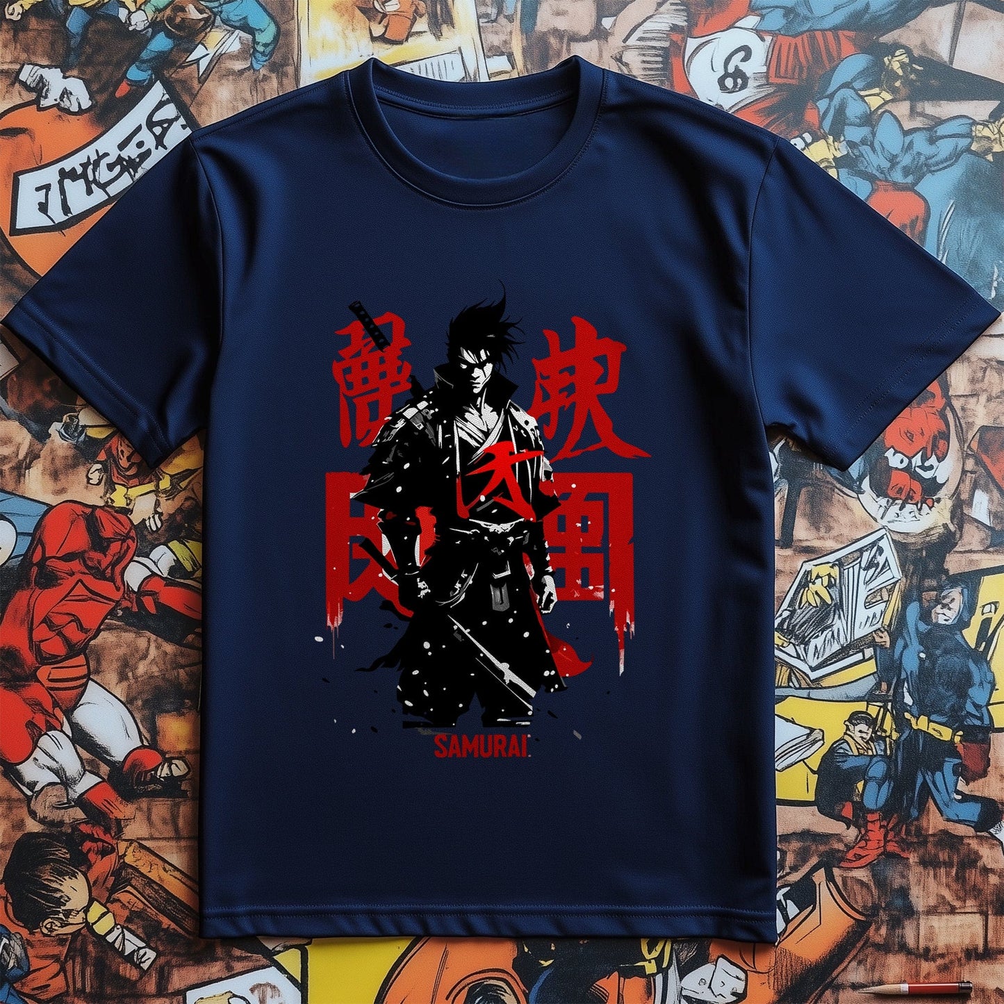 Samurai Warrior Anime T-Shirt