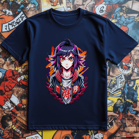 Anime Fierce Girl T-shirt