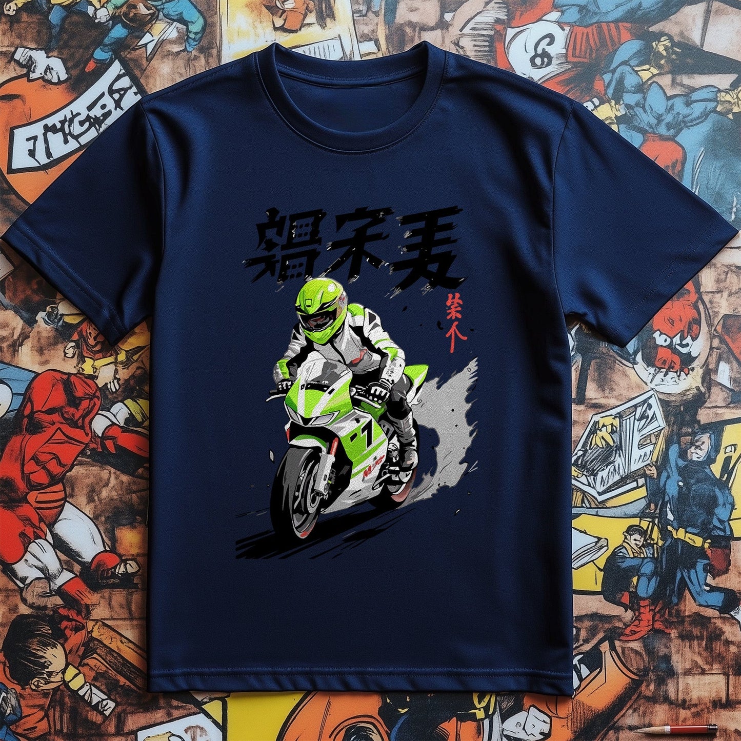 Anime Motorbike T-shirt - Rev Up