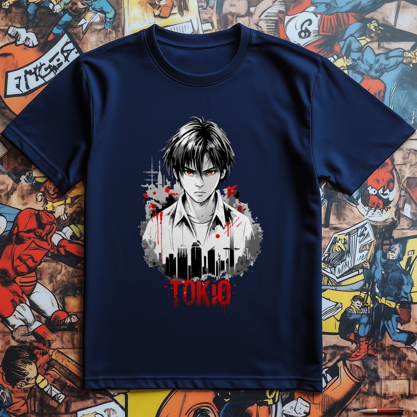 Tokio Anime Man t-shirt Bloody