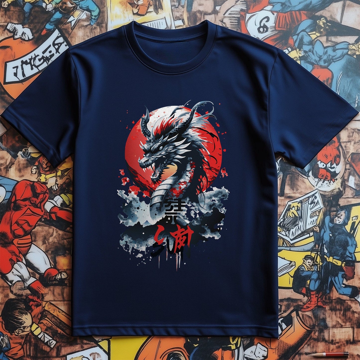 Sun Dragon Anime T-Shirt